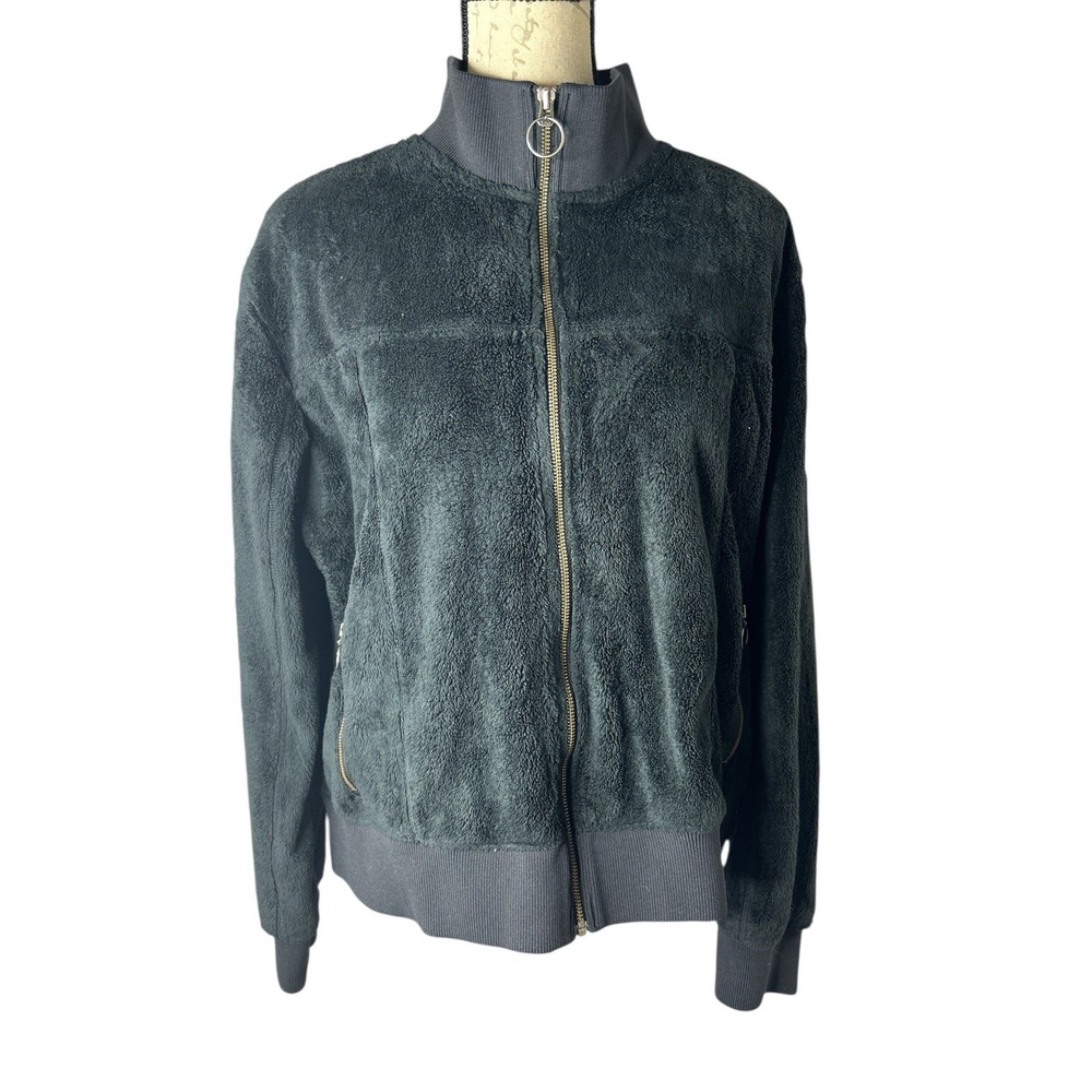 Columbia Women's Dark Green Fleece Zip-Up Jacket